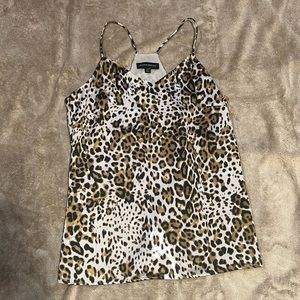 Banana republic dressy tank cheetah print